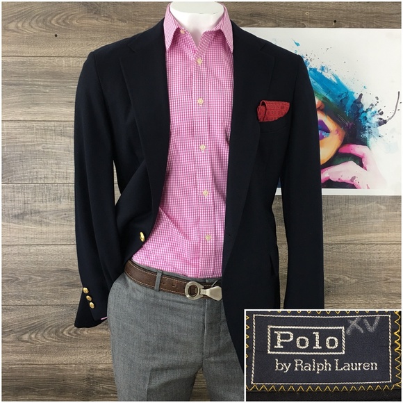 polo blue blazer